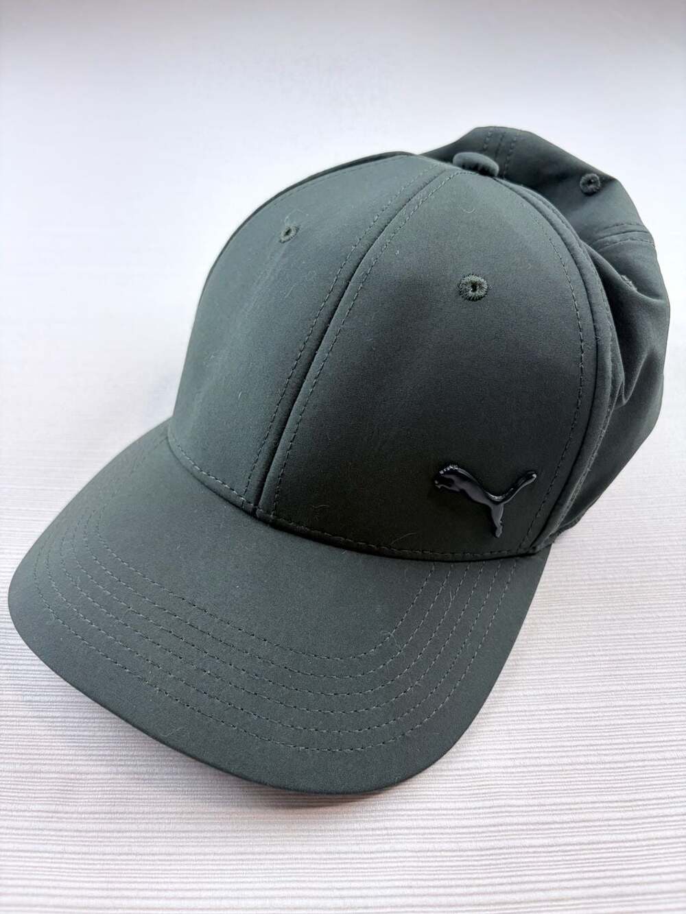 Puma Metal Cat Baseball Cap Size L/XL Green Stretch Fit